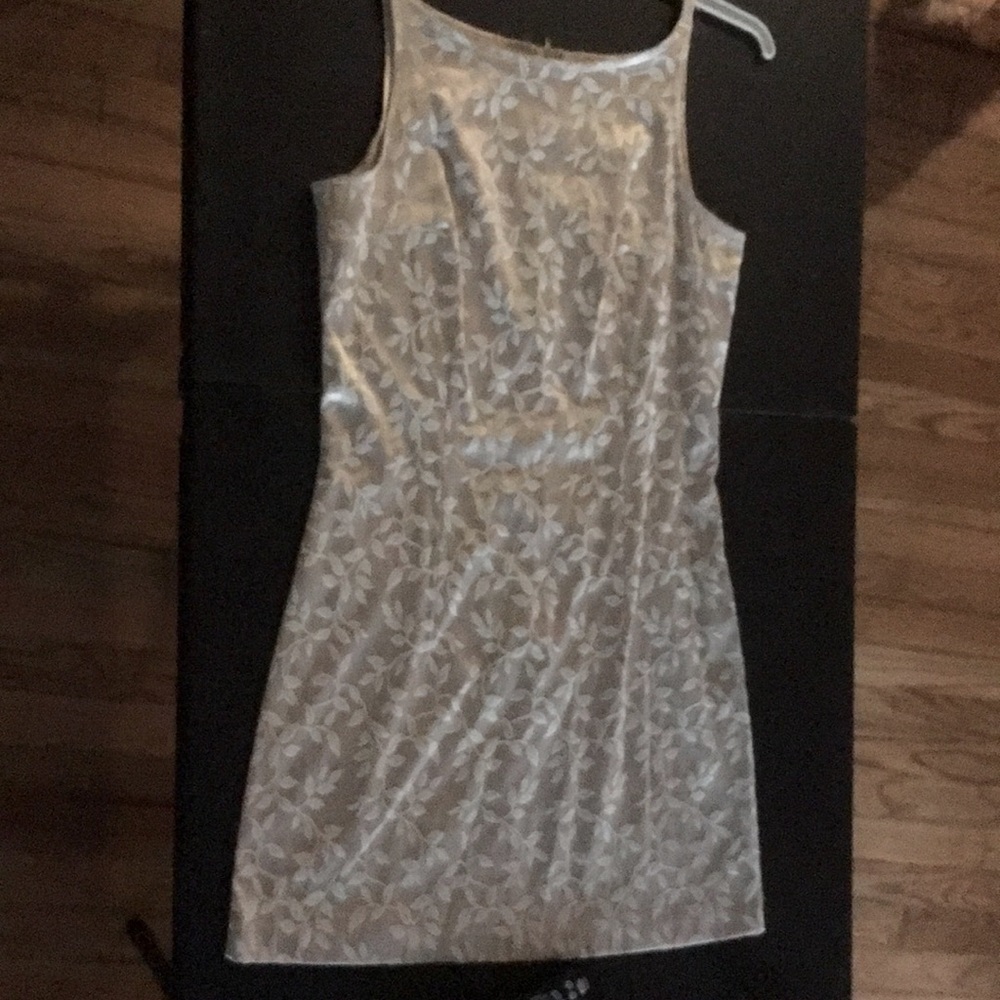 Gorgeous vintage champagne colored mini dress size 5. Kept in perfect condition.